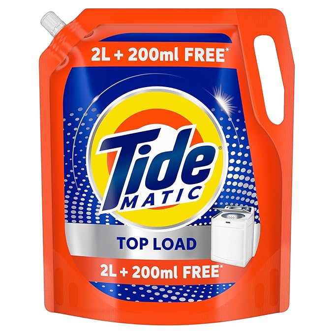 Tide Matic Liquid Detergent 2L + 200 ml FREE Top Load Washing Machine