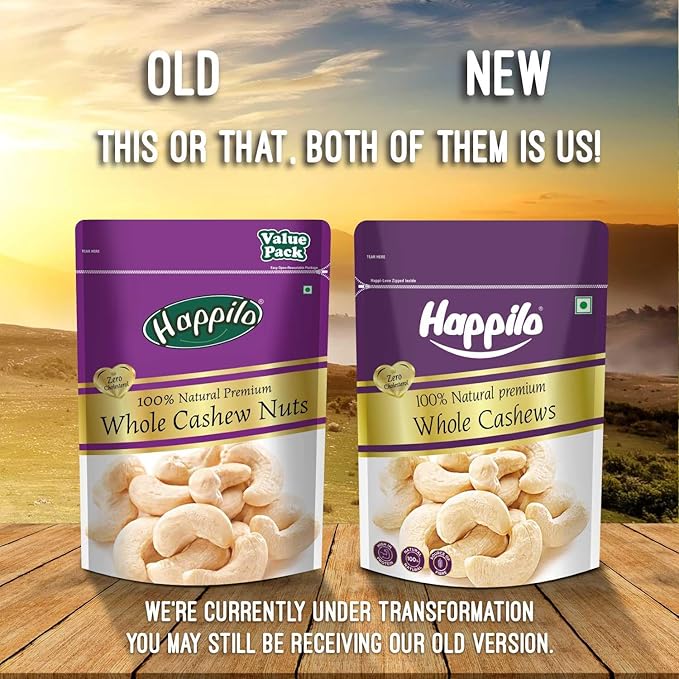 Happilo 100% Natural Premium Whole Cashews 500 g Value Pack | Whole Crunchy Cashew | Premium Kaju nuts | Nutritious & Delicious | Gluten Free & Plant based Protein (Pack of 2) - Image 3