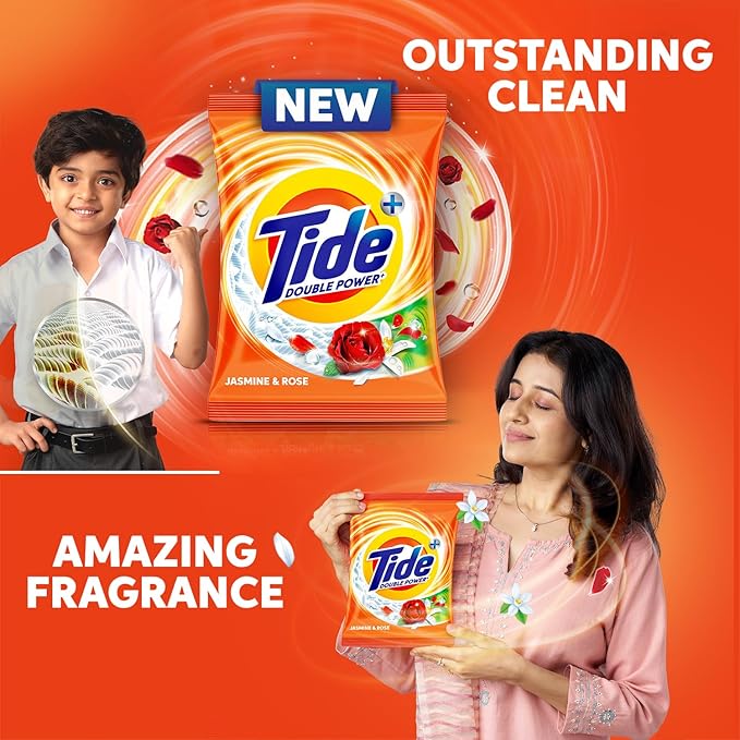Tide Plus Detergent Washing Powder - 10kg Mega Saver Pack | Jasmine & Rose Fragrance | Removes deep-seated Oil, Gravy, Tea Stains | World's No. 1 Detergent Brand - Image 3