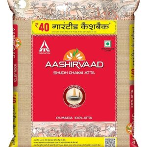 Aashirvaad Shudh Chakki Atta, 5kg Pack, 100% Whole Wheat Flour, 0% Maida
