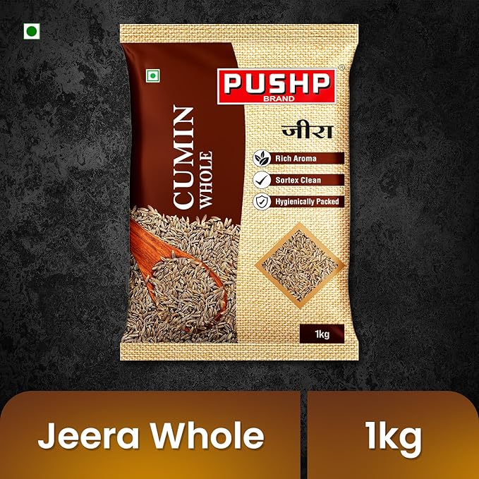 Pushp Whole Jeera | 500g Pouch | Premium Cumin Seeds | Aromatic & Flavorful | Ideal for Cooking, Tadka, Seasoning (Pack of 2) - Image 3