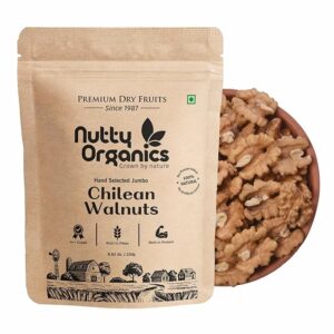 Nutty Organics Dried Walnut 1000 Gm | Crunchy | Nutritious Tasty & Healthy Nuts Dry Fruits | Broken Akhrot | Rich in Protein